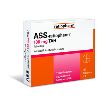 ASS ratiopharm 100 mg TAH Tabletten