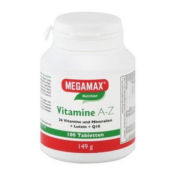 MEGAMAX Vitamine A-Z+Q10+Lutein Tabletten