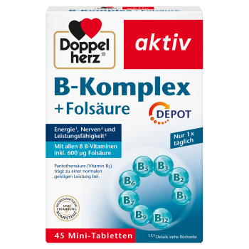 DOPPELHERZ B-Komplex+Folsäure Tabletten