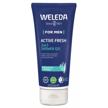 WELEDA for Men Active Fresh 3in1 Shower Gel