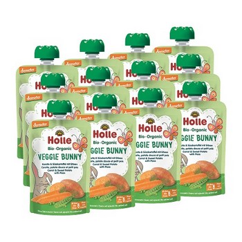 HOLLE Veggie Bunny Karotte & Süsskartoffel m.Erbse